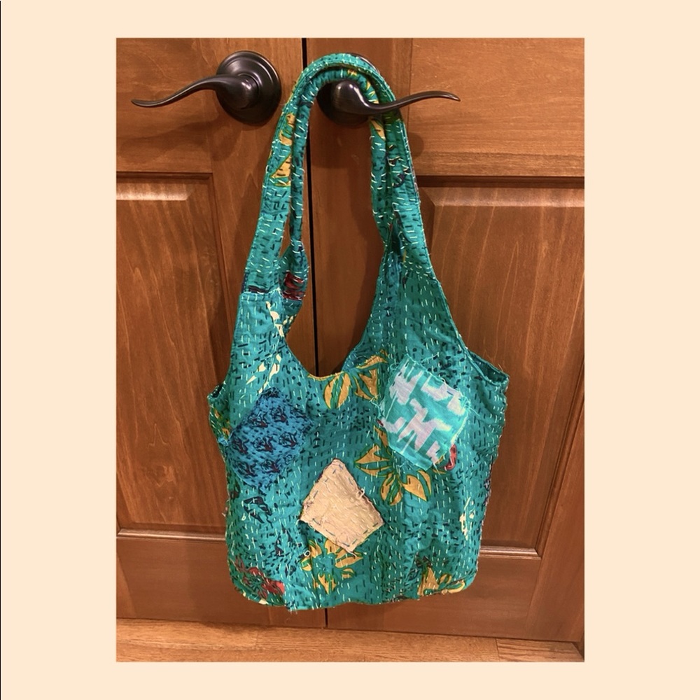 Gently Used Free People Grasslands Kantha Tote bag